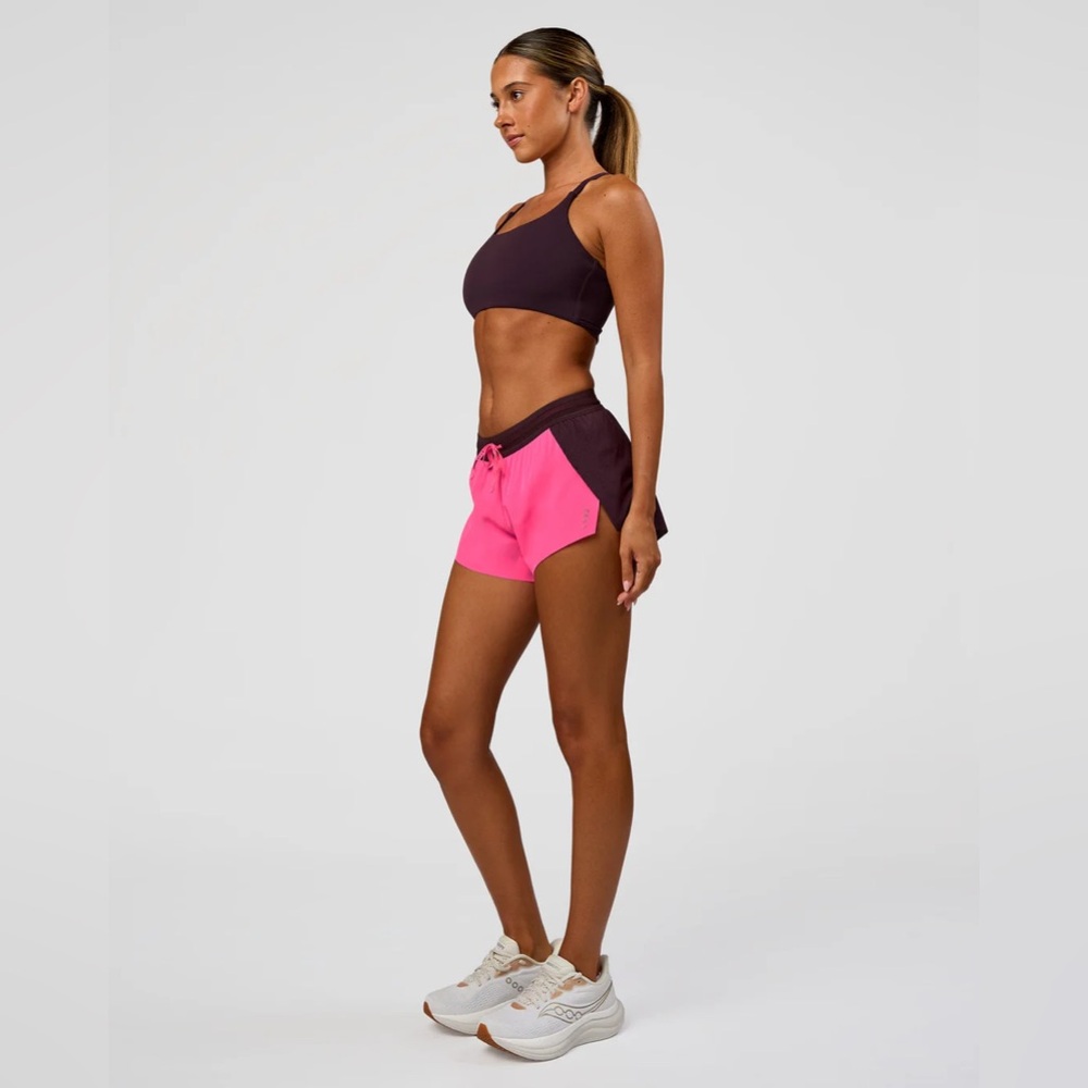 LSKD Accelerate 3" Mid-Rise Running Short - Midnight Plum-Sugar Plum XS NWT - Picture 6 of 10